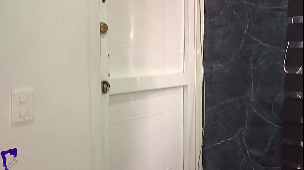 Hot unknown Latina enters wrong apartment, masturbates, ends in cum on tits